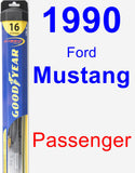 Passenger Wiper Blade for 1990 Ford Mustang - Hybrid