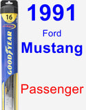 Passenger Wiper Blade for 1991 Ford Mustang - Hybrid