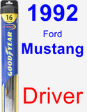 Driver Wiper Blade for 1992 Ford Mustang - Hybrid