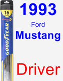 Driver Wiper Blade for 1993 Ford Mustang - Hybrid