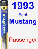 Passenger Wiper Blade for 1993 Ford Mustang - Hybrid