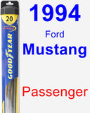 Passenger Wiper Blade for 1994 Ford Mustang - Hybrid