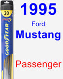 Passenger Wiper Blade for 1995 Ford Mustang - Hybrid