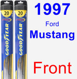 Front Wiper Blade Pack for 1997 Ford Mustang - Hybrid