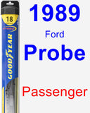 Passenger Wiper Blade for 1989 Ford Probe - Hybrid