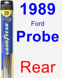 Rear Wiper Blade for 1989 Ford Probe - Hybrid