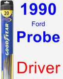 Driver Wiper Blade for 1990 Ford Probe - Hybrid