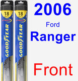 Front Wiper Blade Pack for 2006 Ford Ranger - Hybrid