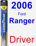 Driver Wiper Blade for 2006 Ford Ranger - Hybrid