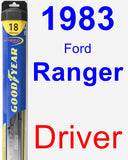 Driver Wiper Blade for 1983 Ford Ranger - Hybrid