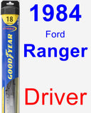 Driver Wiper Blade for 1984 Ford Ranger - Hybrid
