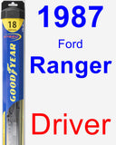 Driver Wiper Blade for 1987 Ford Ranger - Hybrid