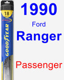 Passenger Wiper Blade for 1990 Ford Ranger - Hybrid
