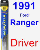 Driver Wiper Blade for 1991 Ford Ranger - Hybrid