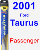 Passenger Wiper Blade for 2001 Ford Taurus - Hybrid