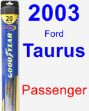 Passenger Wiper Blade for 2003 Ford Taurus - Hybrid