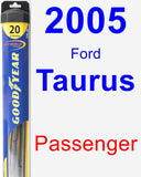 Passenger Wiper Blade for 2005 Ford Taurus - Hybrid