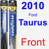 Front Wiper Blade Pack for 2010 Ford Taurus - Hybrid