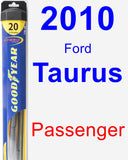 Passenger Wiper Blade for 2010 Ford Taurus - Hybrid