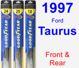 Front & Rear Wiper Blade Pack for 1997 Ford Taurus - Hybrid