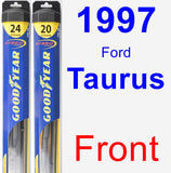 Front Wiper Blade Pack for 1997 Ford Taurus - Hybrid