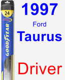 Driver Wiper Blade for 1997 Ford Taurus - Hybrid