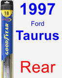 Rear Wiper Blade for 1997 Ford Taurus - Hybrid