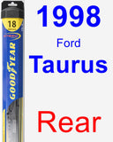 Rear Wiper Blade for 1998 Ford Taurus - Hybrid
