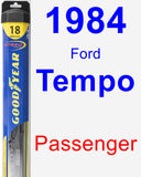 Passenger Wiper Blade for 1984 Ford Tempo - Hybrid