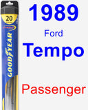 Passenger Wiper Blade for 1989 Ford Tempo - Hybrid
