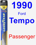 Passenger Wiper Blade for 1990 Ford Tempo - Hybrid