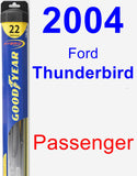 Passenger Wiper Blade for 2004 Ford Thunderbird - Hybrid