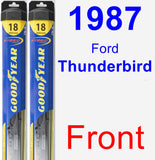 Front Wiper Blade Pack for 1987 Ford Thunderbird - Hybrid