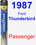 Passenger Wiper Blade for 1987 Ford Thunderbird - Hybrid