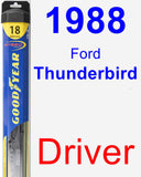 Driver Wiper Blade for 1988 Ford Thunderbird - Hybrid
