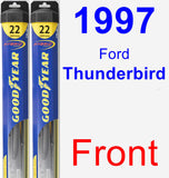 Front Wiper Blade Pack for 1997 Ford Thunderbird - Hybrid