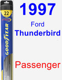 Passenger Wiper Blade for 1997 Ford Thunderbird - Hybrid