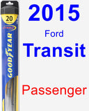 Passenger Wiper Blade for 2015 Ford Transit - Hybrid