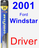 Driver Wiper Blade for 2001 Ford Windstar - Hybrid