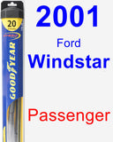 Passenger Wiper Blade for 2001 Ford Windstar - Hybrid