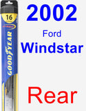 Rear Wiper Blade for 2002 Ford Windstar - Hybrid