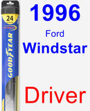 Driver Wiper Blade for 1996 Ford Windstar - Hybrid