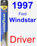 Driver Wiper Blade for 1997 Ford Windstar - Hybrid