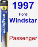 Passenger Wiper Blade for 1997 Ford Windstar - Hybrid