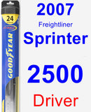 Driver Wiper Blade for 2007 Freightliner Sprinter 2500 - Hybrid