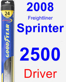 Driver Wiper Blade for 2008 Freightliner Sprinter 2500 - Hybrid