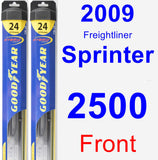 Front Wiper Blade Pack for 2009 Freightliner Sprinter 2500 - Hybrid