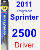 Driver Wiper Blade for 2011 Freightliner Sprinter 2500 - Hybrid