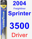 Driver Wiper Blade for 2004 Freightliner Sprinter 3500 - Hybrid