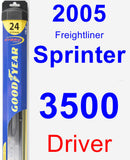 Driver Wiper Blade for 2005 Freightliner Sprinter 3500 - Hybrid